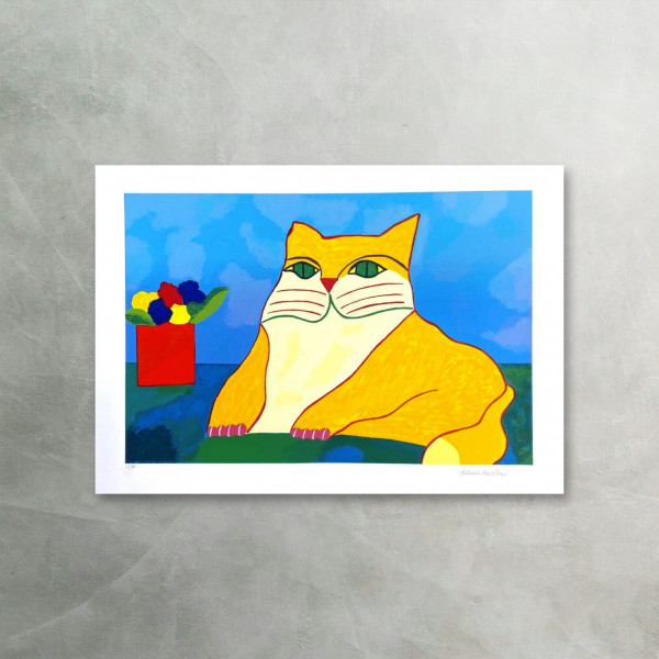 Aldemir Martins - Gato Amarelo 3 – Serigrafia